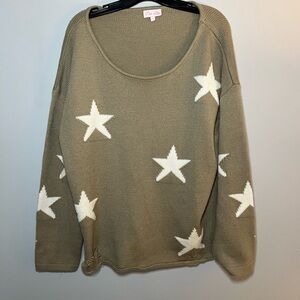 Pink Lily Star Sweater